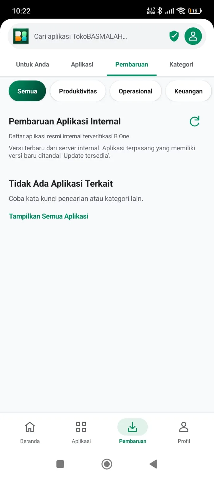 Tampilan B-ONE 1